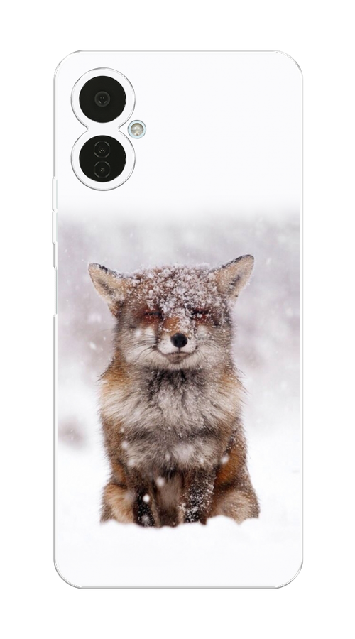 

Чехол на Tecno Camon 19 Neo "Зимняя лиса", Белый;серый;коричневый, 302350-1