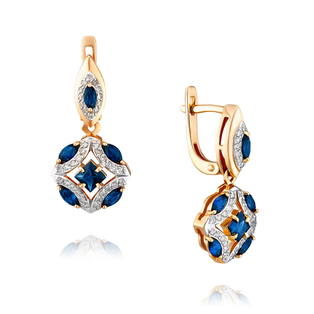 

Серьги из красного золота с сапфиром/бриллиантом ADAMAS 2457041/01-А50Д-432, 2457041/01-А50Д-432