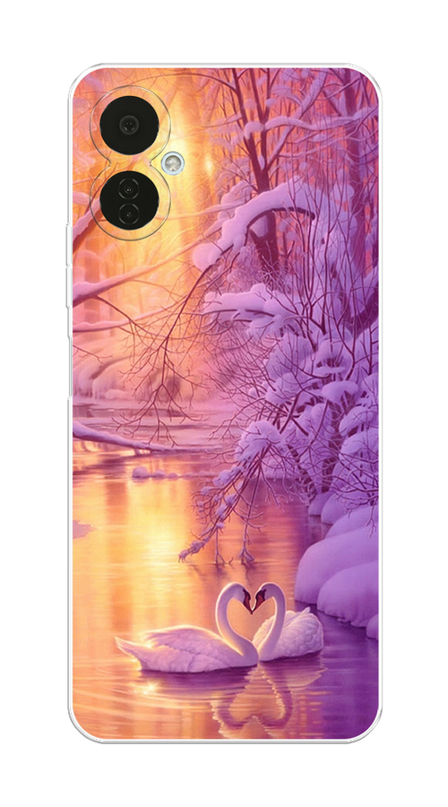 

Чехол на Tecno Camon 19 Neo "Зима 1", Фиолетовый;желтый, 302350-2