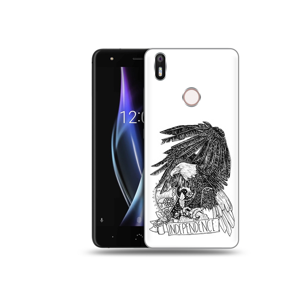 

Чехол MyPads Tocco для BQ Aquaris X черно белый сокол, Прозрачный, Tocco