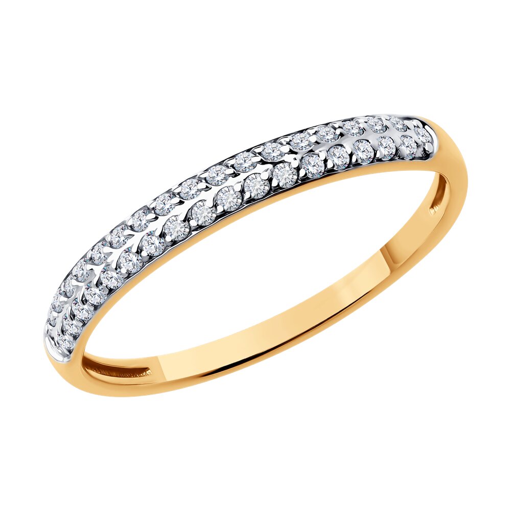 

Кольцо из золота р. 16 Diamant 51-110-02076-1, фианит, 51-110-02076-1
