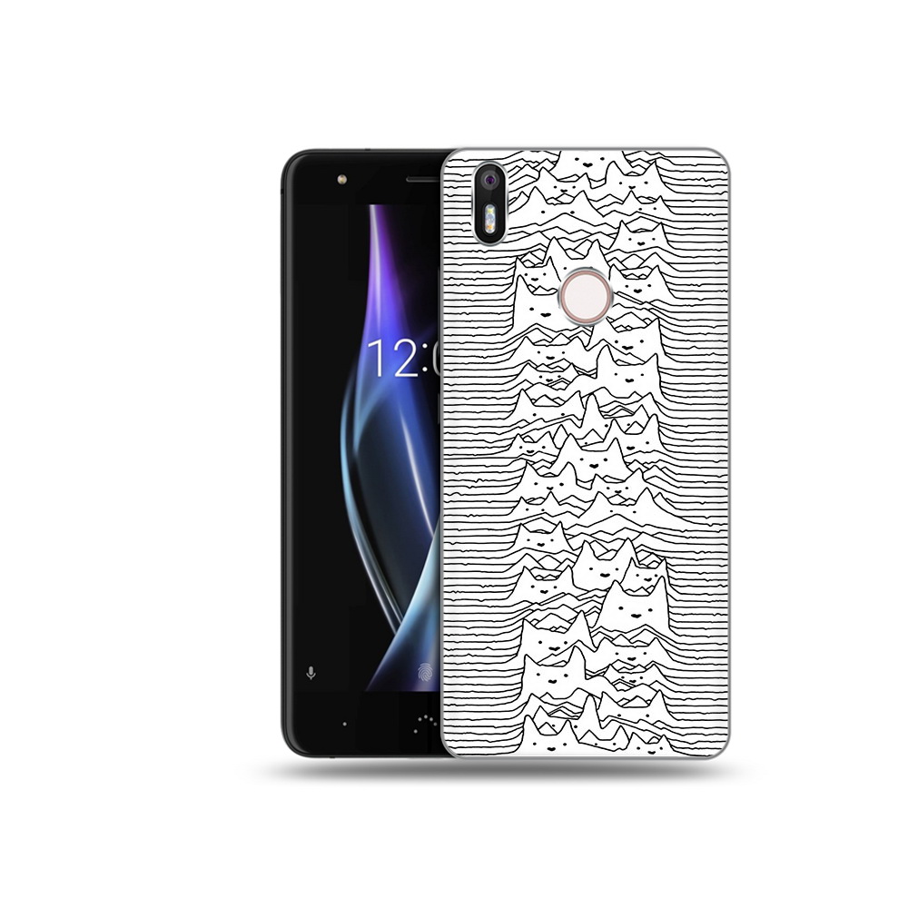 

Чехол MyPads Tocco для BQ Aquaris X черно белые коты 3D, Прозрачный, Tocco