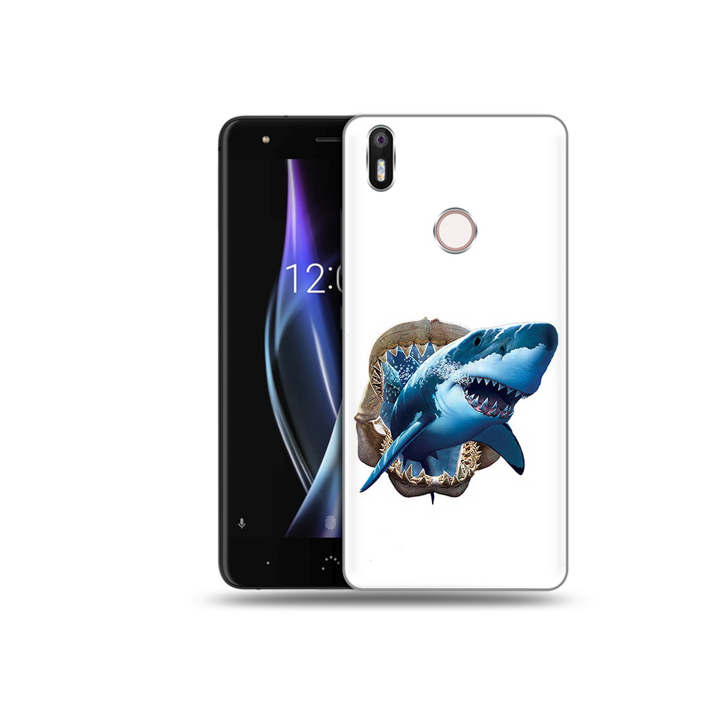 

Чехол MyPads Tocco для BQ Aquaris X челюсти, Прозрачный, Tocco