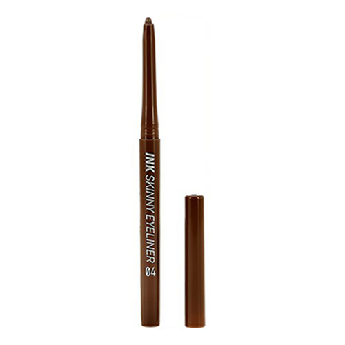 фото Карандаш для глаз peripera skinny eyeliner, 04 milk tea brown, 0,3 г