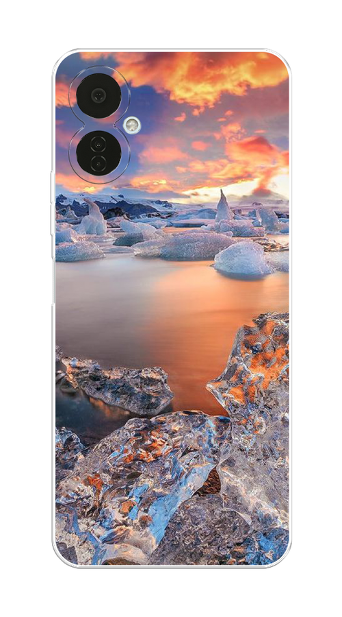 

Чехол на Tecno Camon 19 Neo "Ледники", Синий;оранжевый, 302350-2