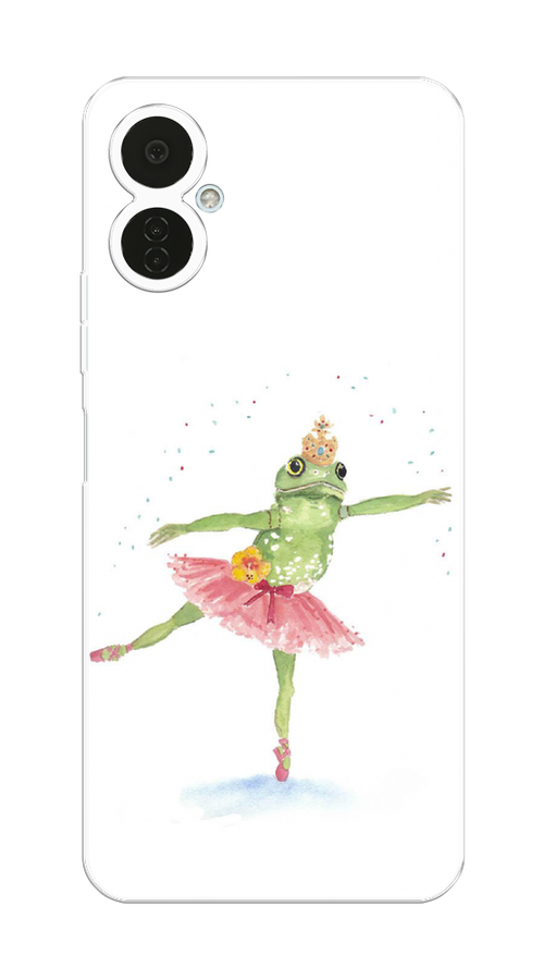 

Чехол на Tecno Camon 19 Neo "Лягушка-балерина", Зеленый, 302350-4
