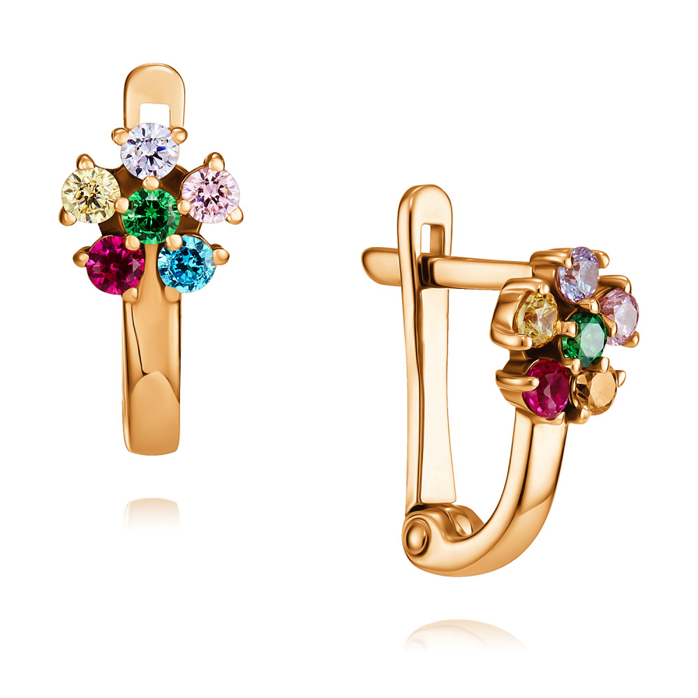 

Серьги из красного золота с фианитом ADAMAS 2430478/01-А50-793, 2430478/01-А50-793
