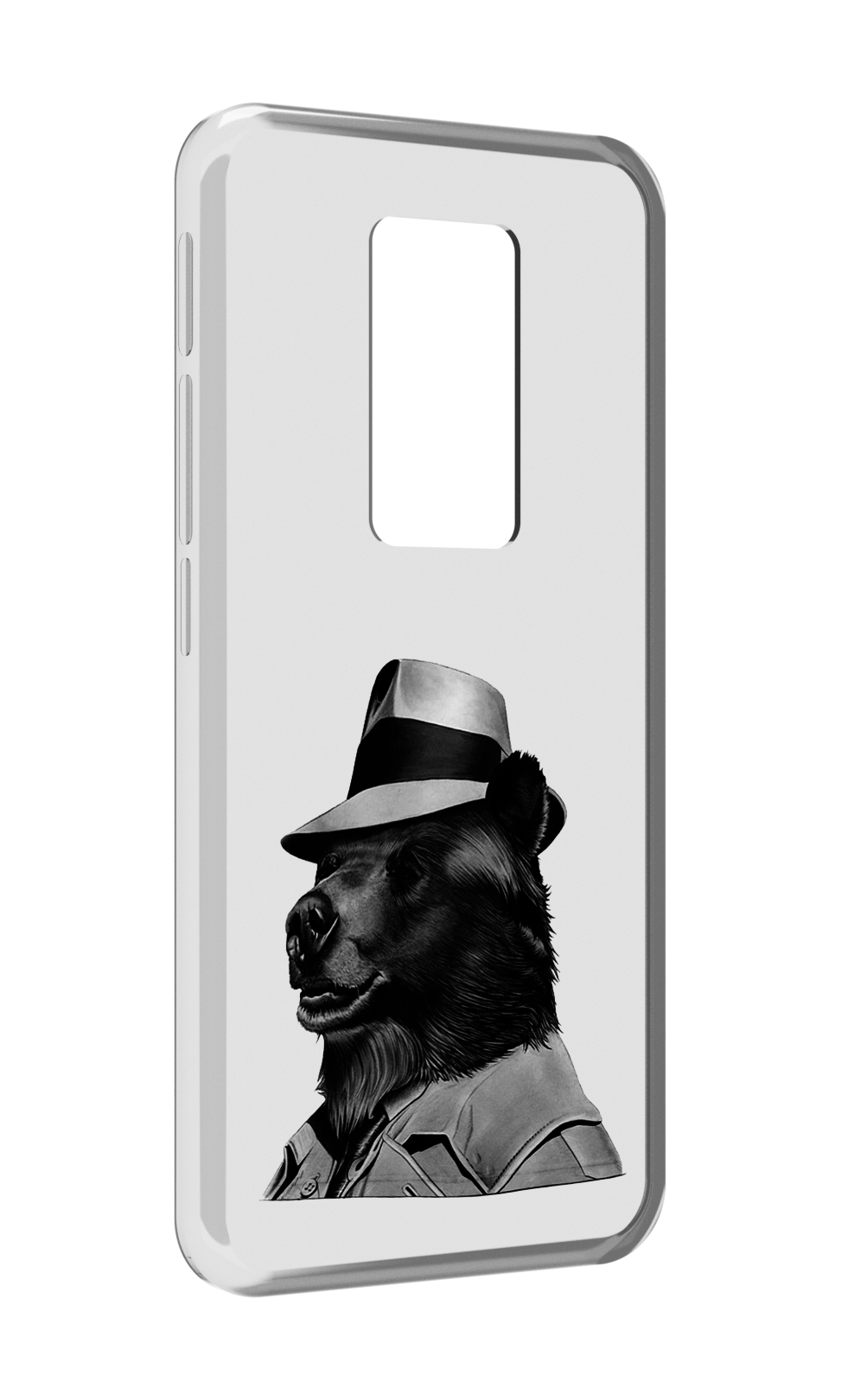 Чехол MyPads медведь в шляпе для Motorola Defy 2021