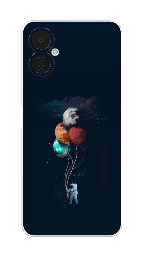 

Чехол на Tecno Camon 19 Neo "Космонавт с шариками", Разноцветный, 302350-4