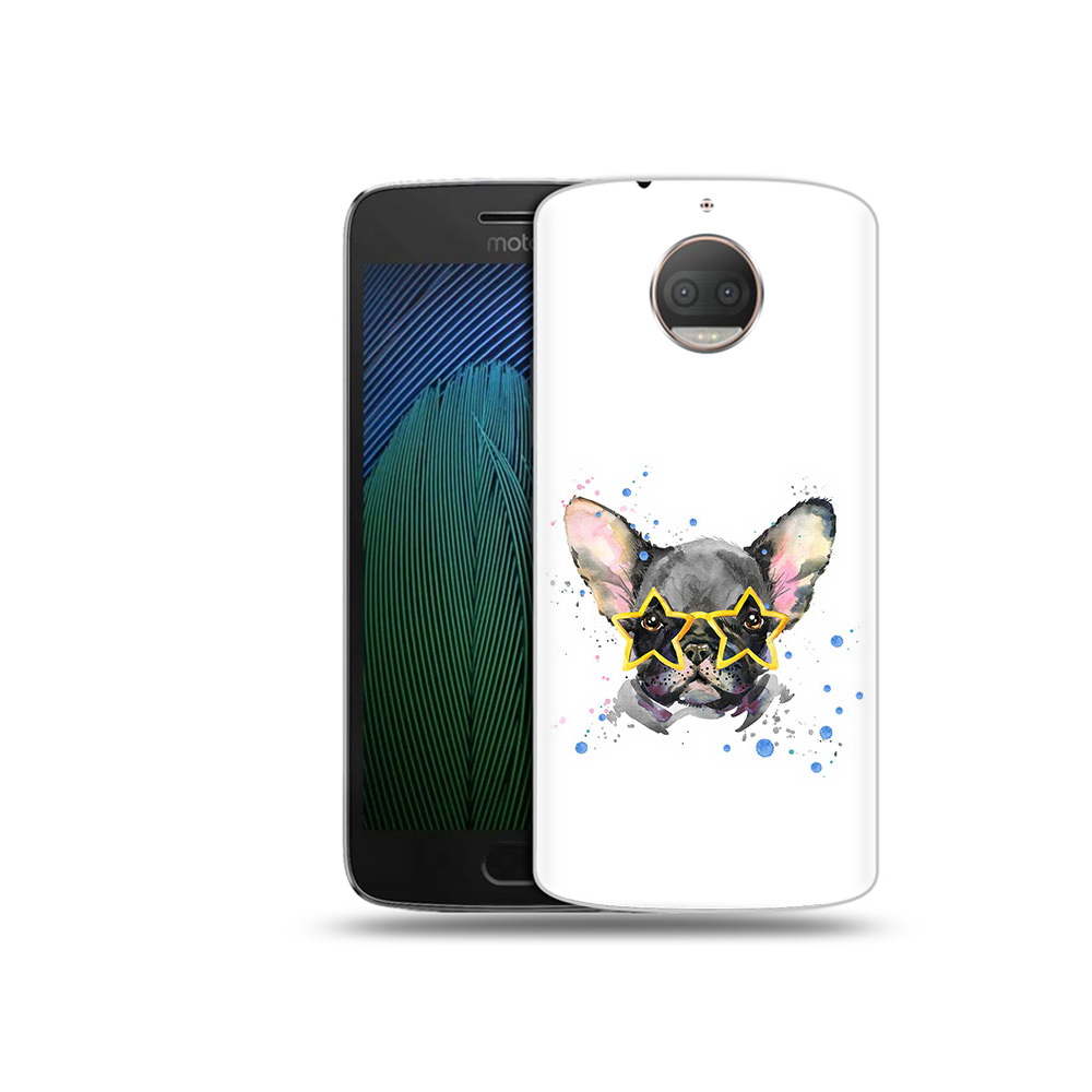 

Чехол MyPads Tocco для Motorola Moto G5S Plus буля в очках (PT75337.377.252), Прозрачный, Tocco