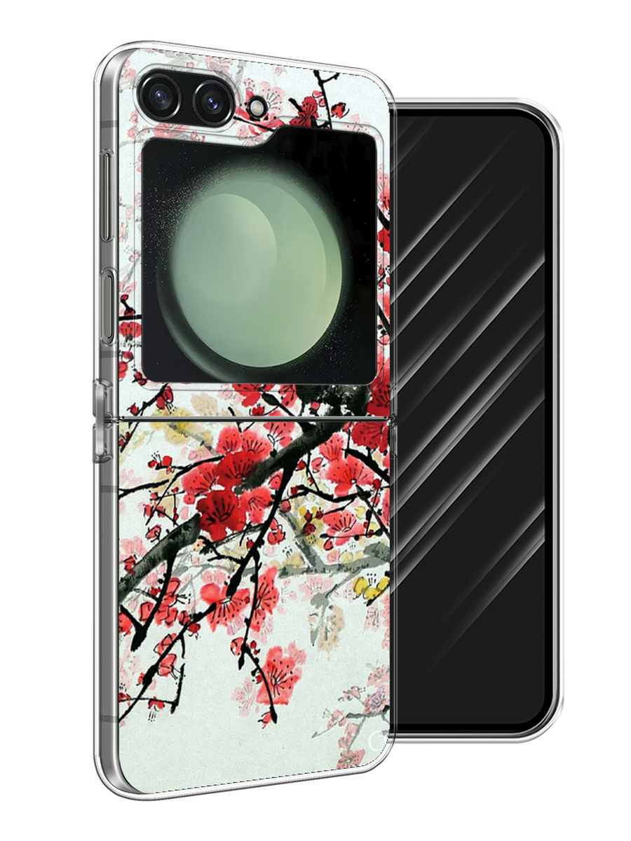 

Чехол Awog на Samsung Galaxy Z Flip 6 "Сакура", Розовый;черный, 2109750-1