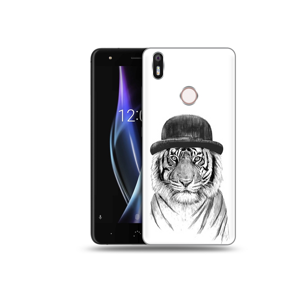

Чехол MyPads Tocco для BQ Aquaris X тигр британец, Прозрачный, Tocco