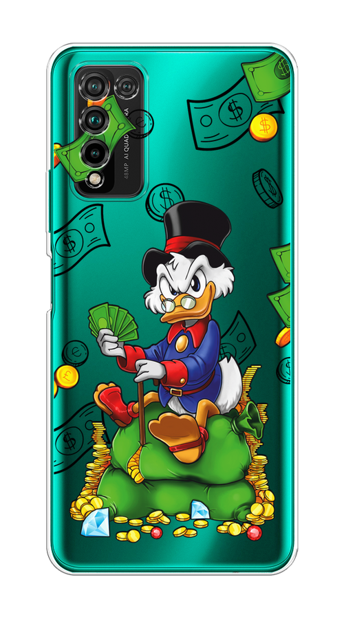 

Чехол на Honor 10X Lite "Scrooge Richness", Черный;синий;зеленый, 6104650-1