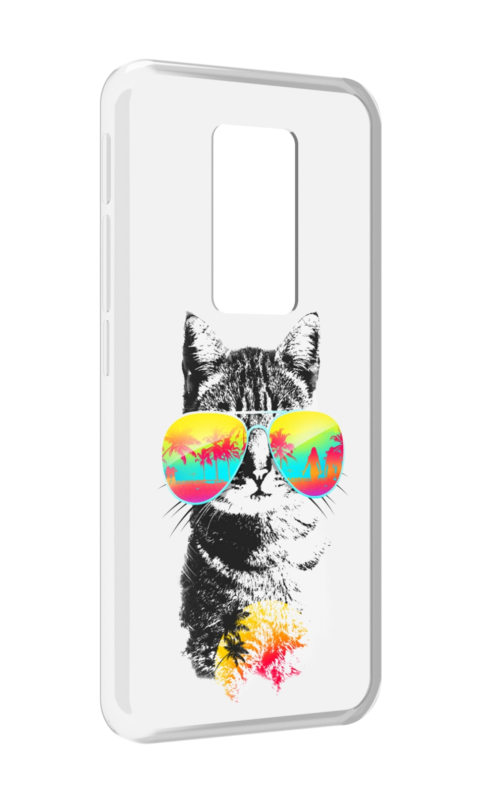 

Чехол MyPads крутой кот для Motorola Defy 2021, Прозрачный, Tocco