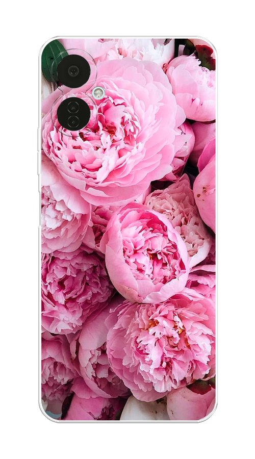 

Чехол на Tecno Camon 19 Neo "Розовые пионы", Бежевый;розовый, 302350-2