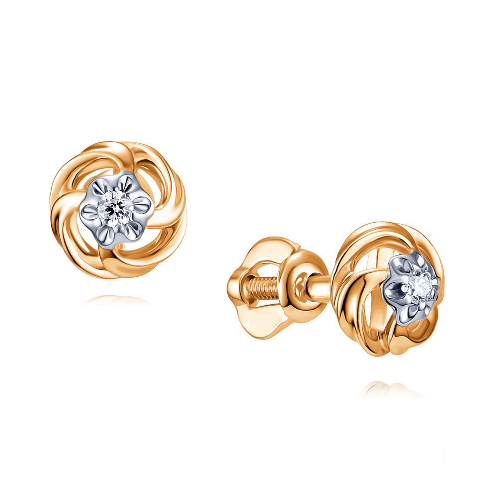 

Серьги из красного золота с бриллиантом ADAMAS 2117377-А500Д-41, 2117377-А500Д-41