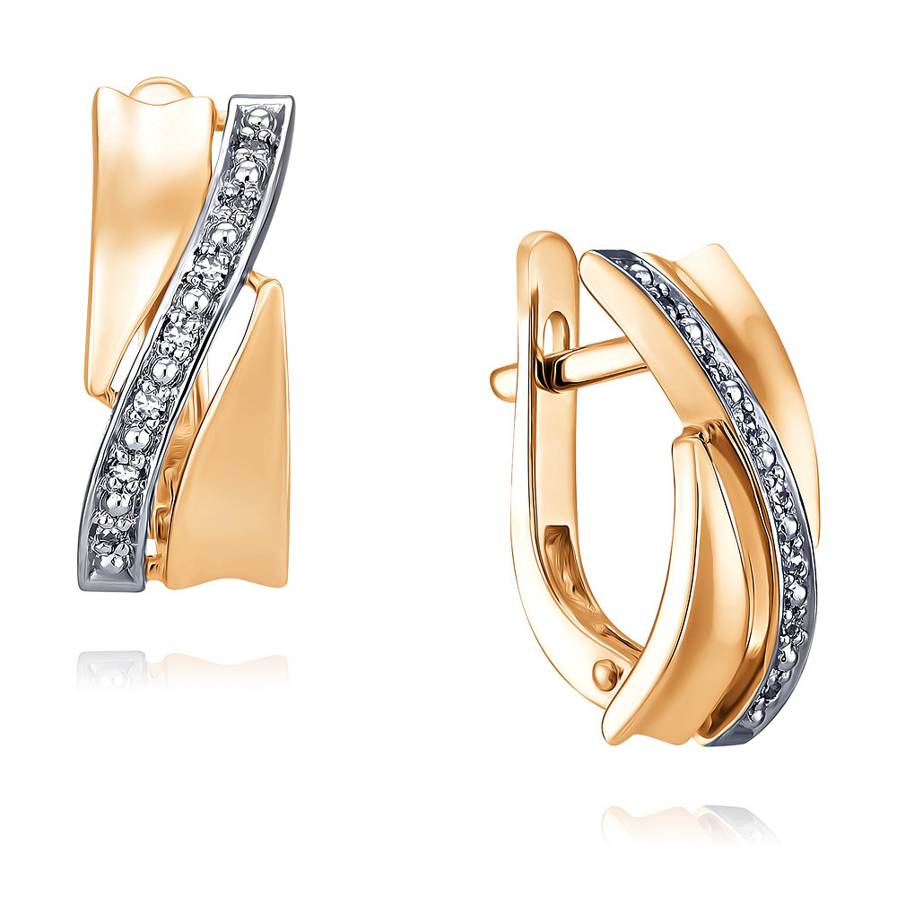 

Серьги из красного золота с бриллиантом ADAMAS 2418121-А500Д-41, 2418121-А500Д-41