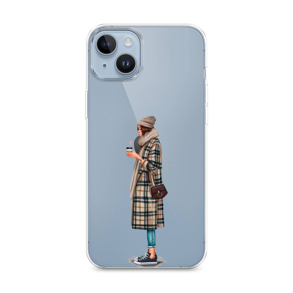 

Чехол для Apple iPhone 14 Plus "Утренний кофе", Коричневый;бежевый, 15350-6