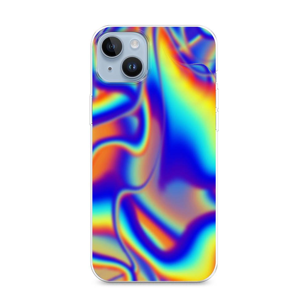 

Чехол на Apple iPhone 14 Plus "Яркая голограмма", Разноцветный, 15350-3