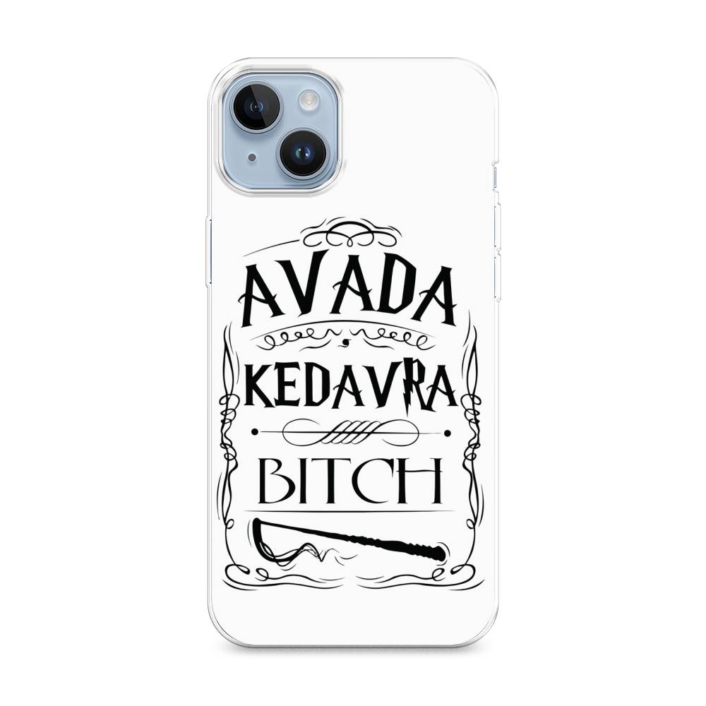 

Чехол на Apple iPhone 14 Plus "Avada kedavra bitch", Белый;серый;черный, 15350-6