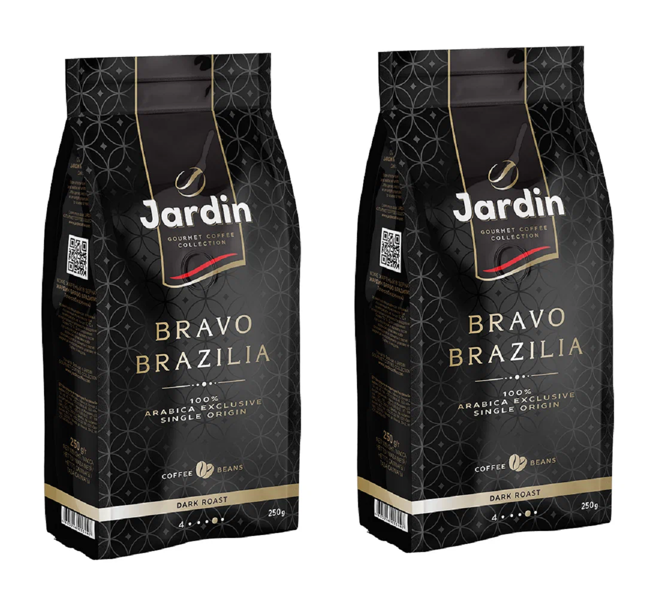 Кофе в зернах Jardin bravo brazilia, 250 г х 2 шт