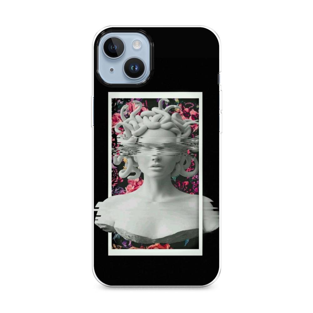 

Чехол на Apple iPhone 14 Plus "Web Punk Медуза Горгона", Черный;серый, 15350-6
