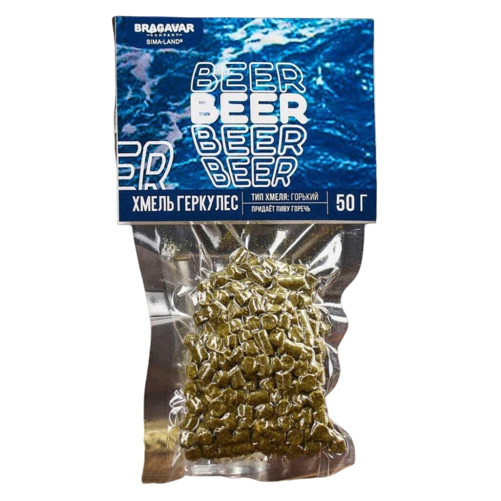 

Хмель BRAGAVAR для пива геркулес Beer горький 50 г, Светлое