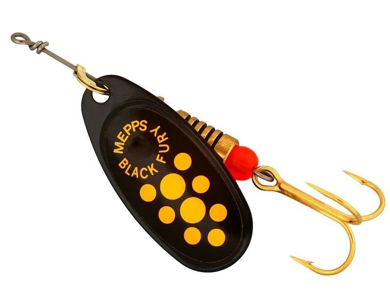 

Вращающаяся блесна Mepps Comet Black Fury 1шт цвет black/yellow, Золотистый;оранжевый;черный, Comet Black Fury