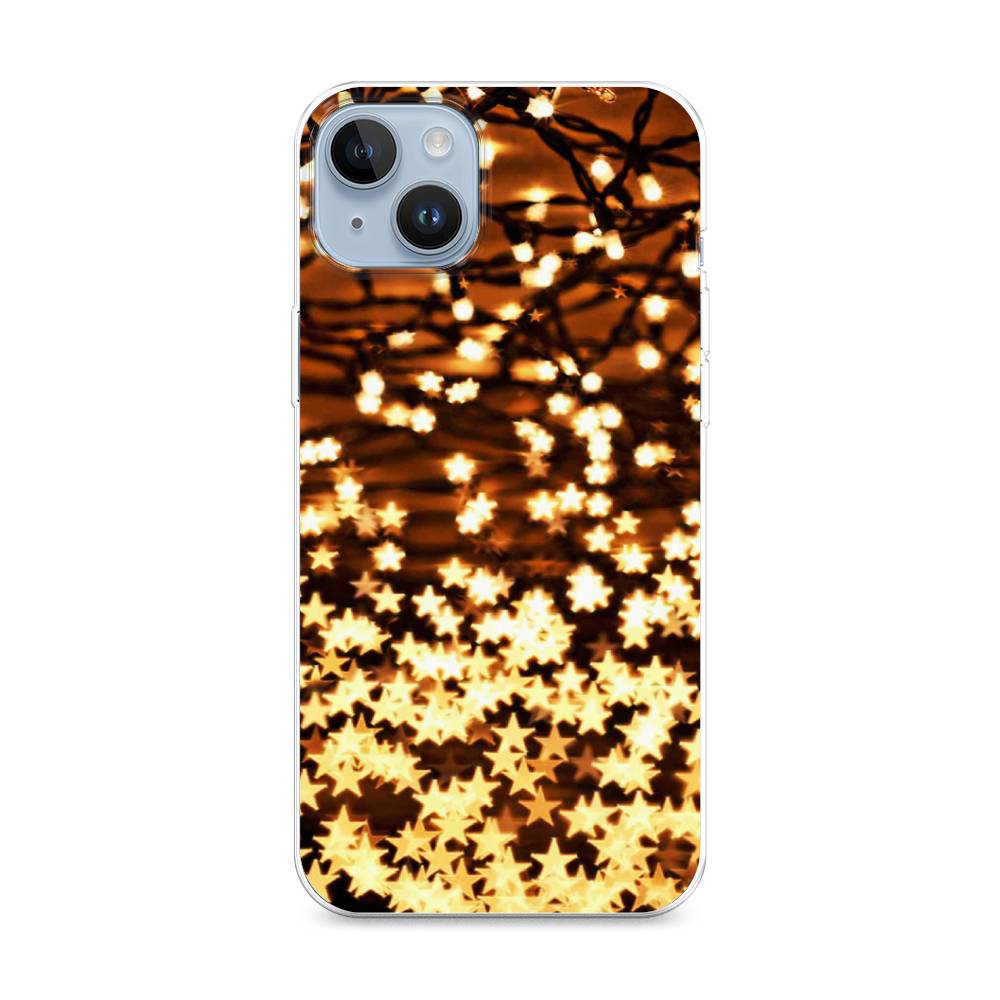 

Чехол для Apple iPhone 14 Plus "Новогодняя гирлянда", Золотистый, 15350-5