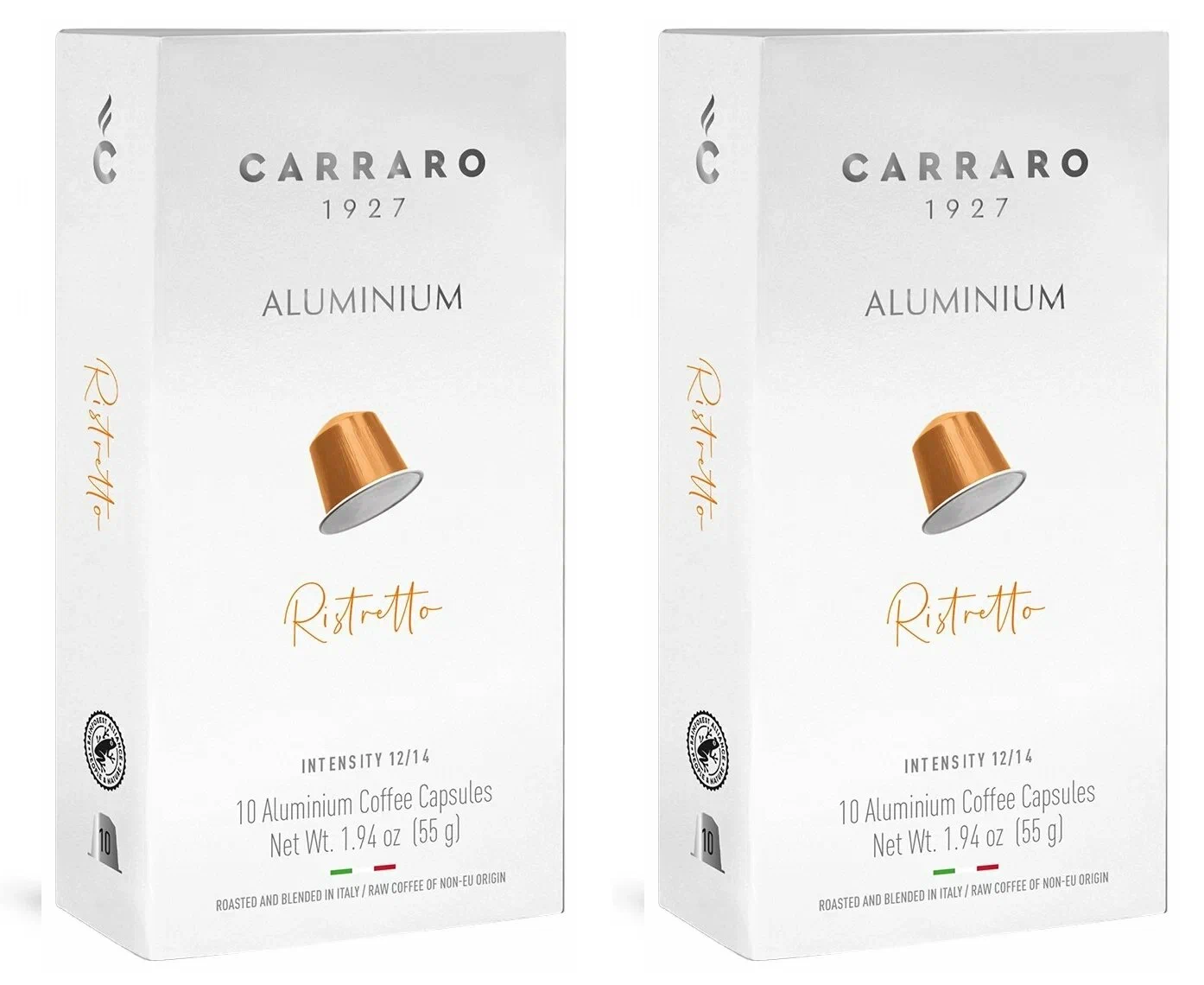 

Кофе в капсулах Carraro Ristretto, крепость 12, 10 шт х 2 шт