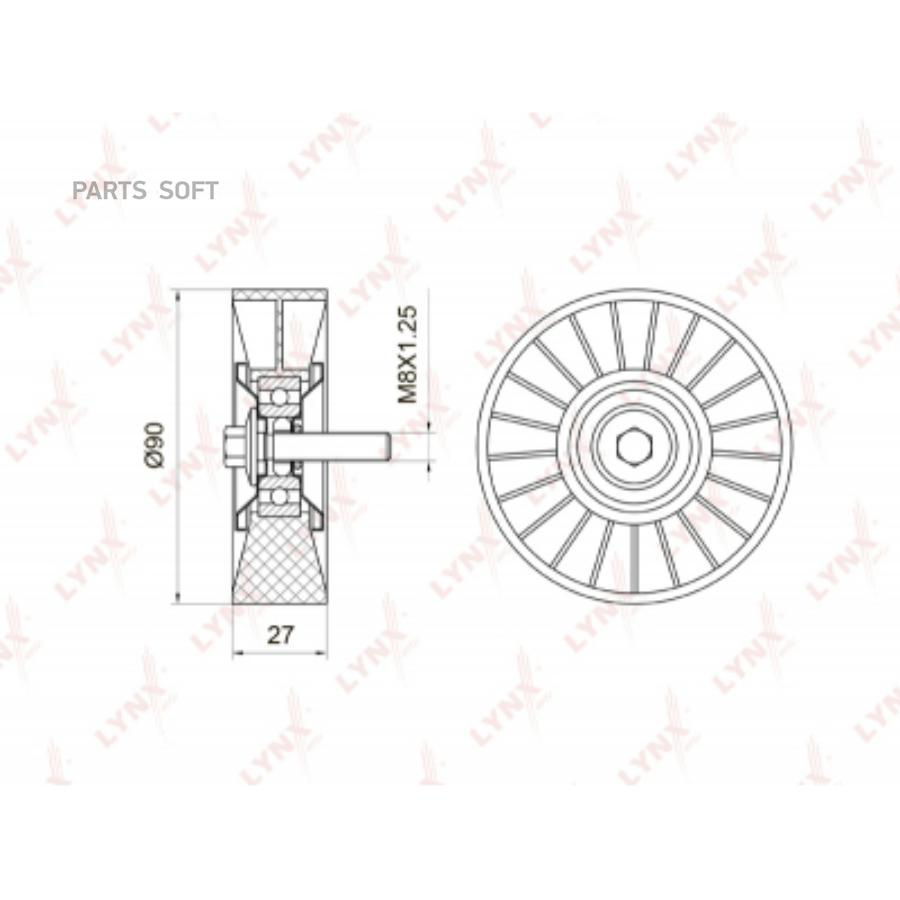 

Ролик Обводной Навесного Оборудования Pb-7018 Nsii0007955412 Lynxauto Pb7018