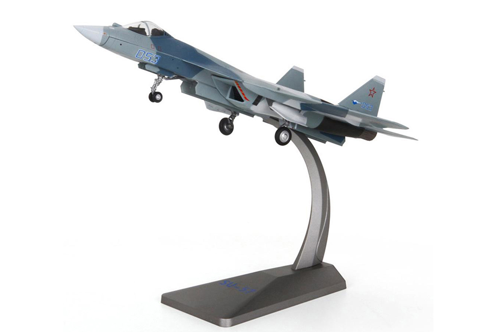 

Модель коллекционная Sukhoy SU-57 / модель самолета сухой СУ-57 ввс россии (длина 32 см), Голубой