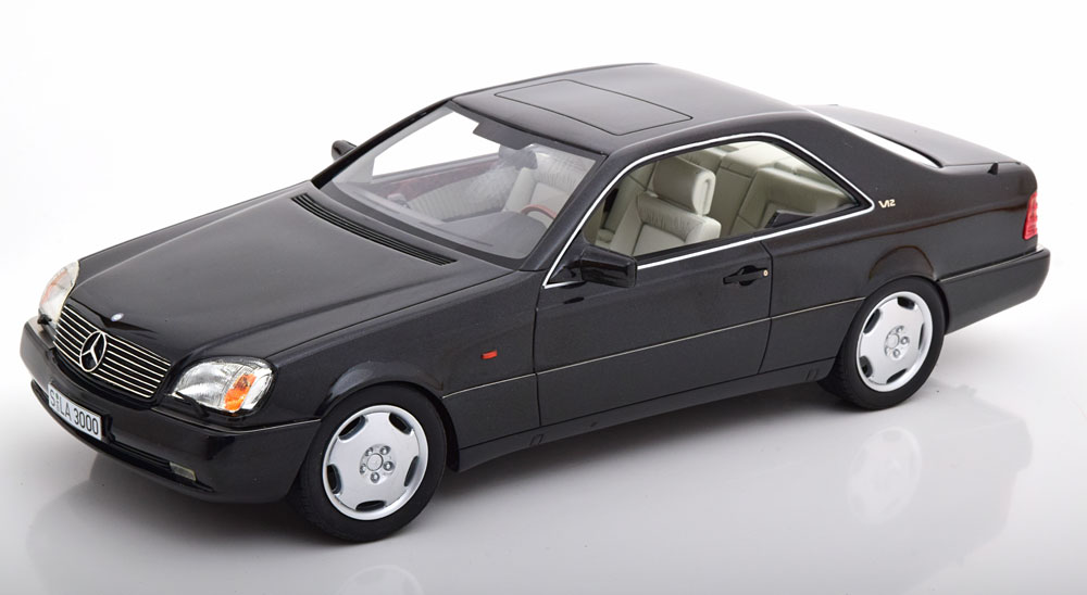 Модель коллекционная CULT SCALE Mercedes 600 sec C140 1992 black-metallic