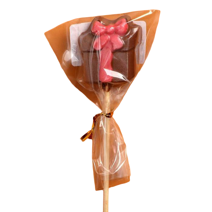 

Шоколад ChocolaVie фигурный Подарок на палочке 14 г