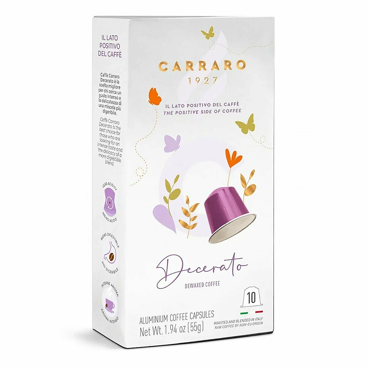 

Кофе в капсулах Carraro Decerato, 55 г