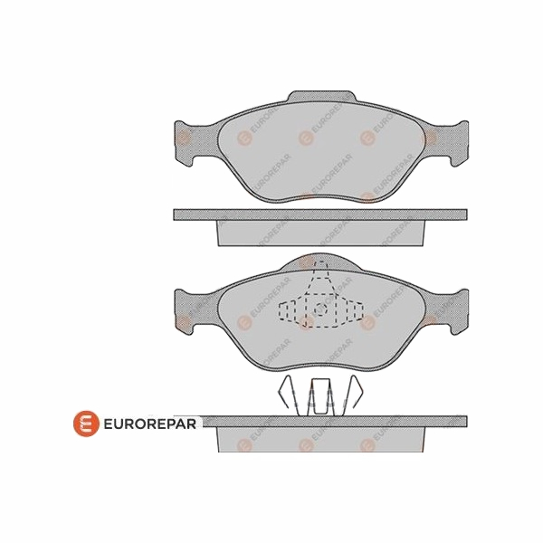 Колодки тормозные EUROREPAR передние 1617256180