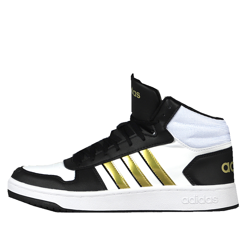 

Кроссовки мужские Adidas Hoops 2.0 Mid черные 9 US, Черный, Hoops 2.0 Mid