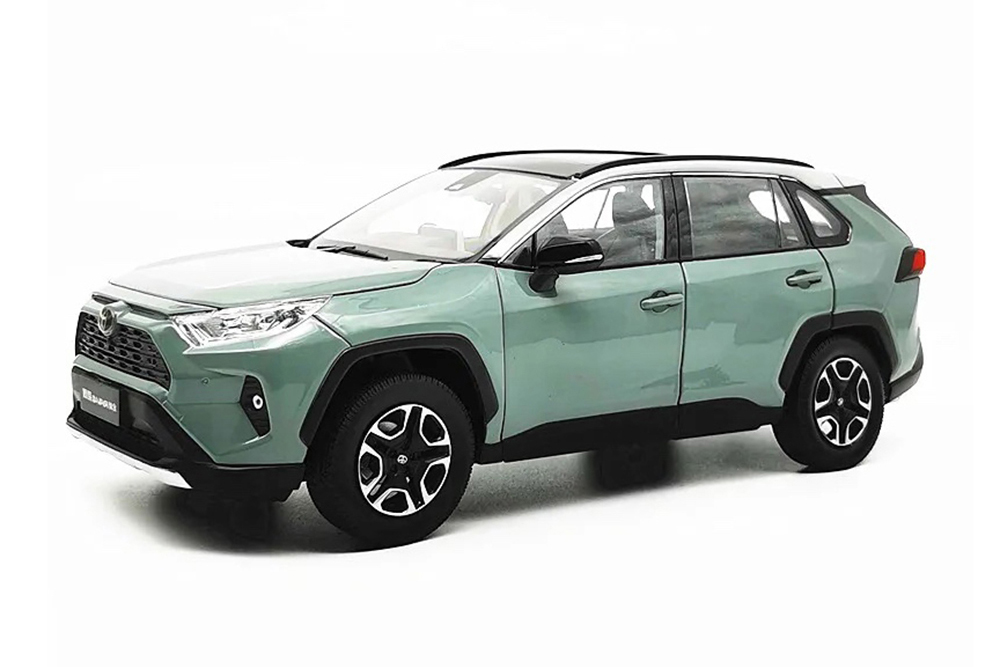 Модель коллекционная PAUDI Toyota RAV4 2019 grey green / тойота РАВ4 болотный зеленый