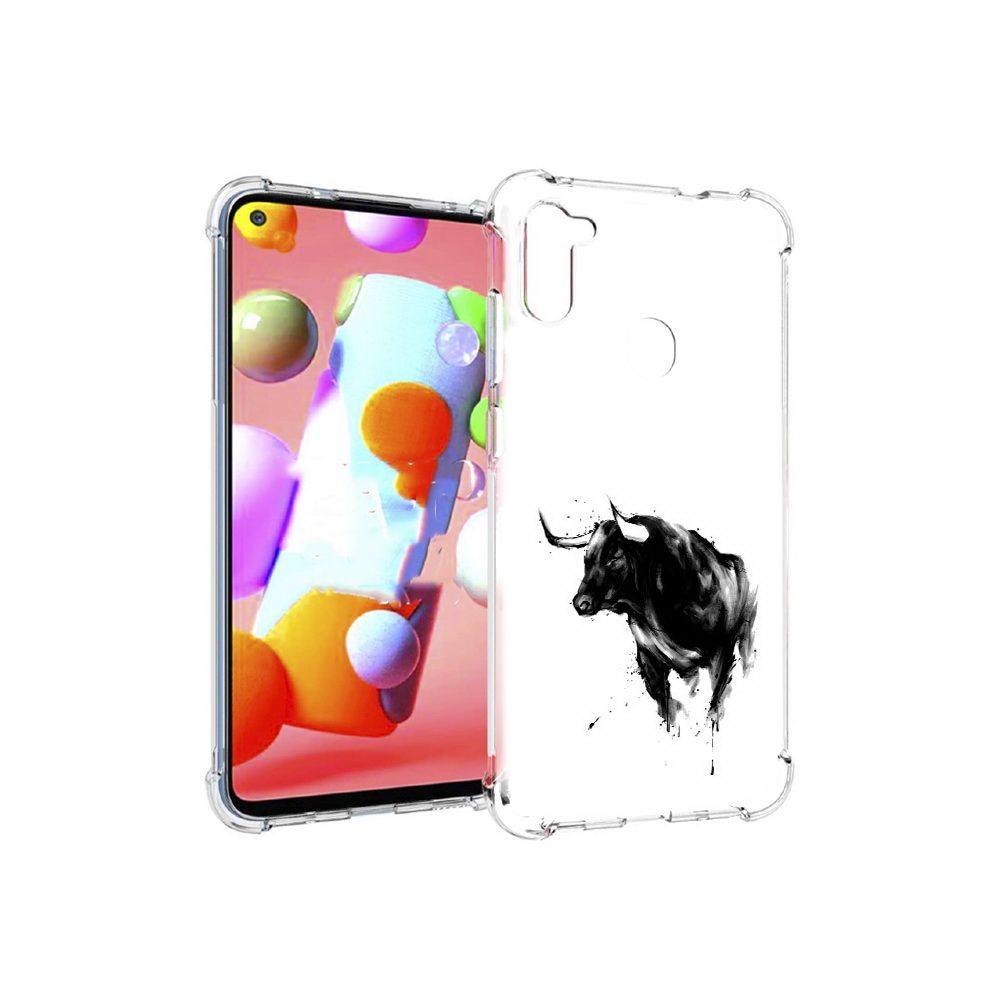 

Чехол MyPads Tocco для Samsung Galaxy M11 бык (PT147121.487.254), Прозрачный, Tocco