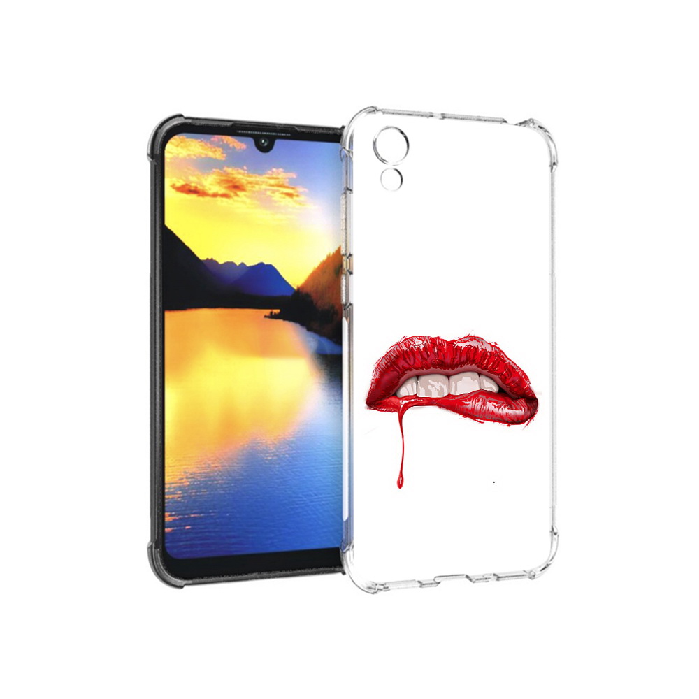 

Чехол MyPads Tocco для Huawei Y5 яркие красные губы, Прозрачный, Tocco