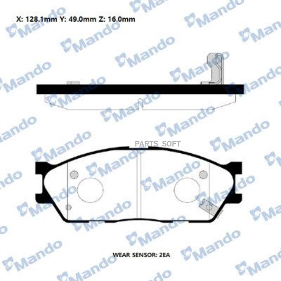 

Колодки тормозные RMPK24NS KIA RIO SF