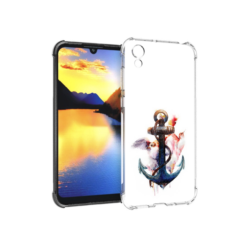 

Чехол MyPads Tocco для Huawei Y5 якорь с птицами, Прозрачный, Tocco