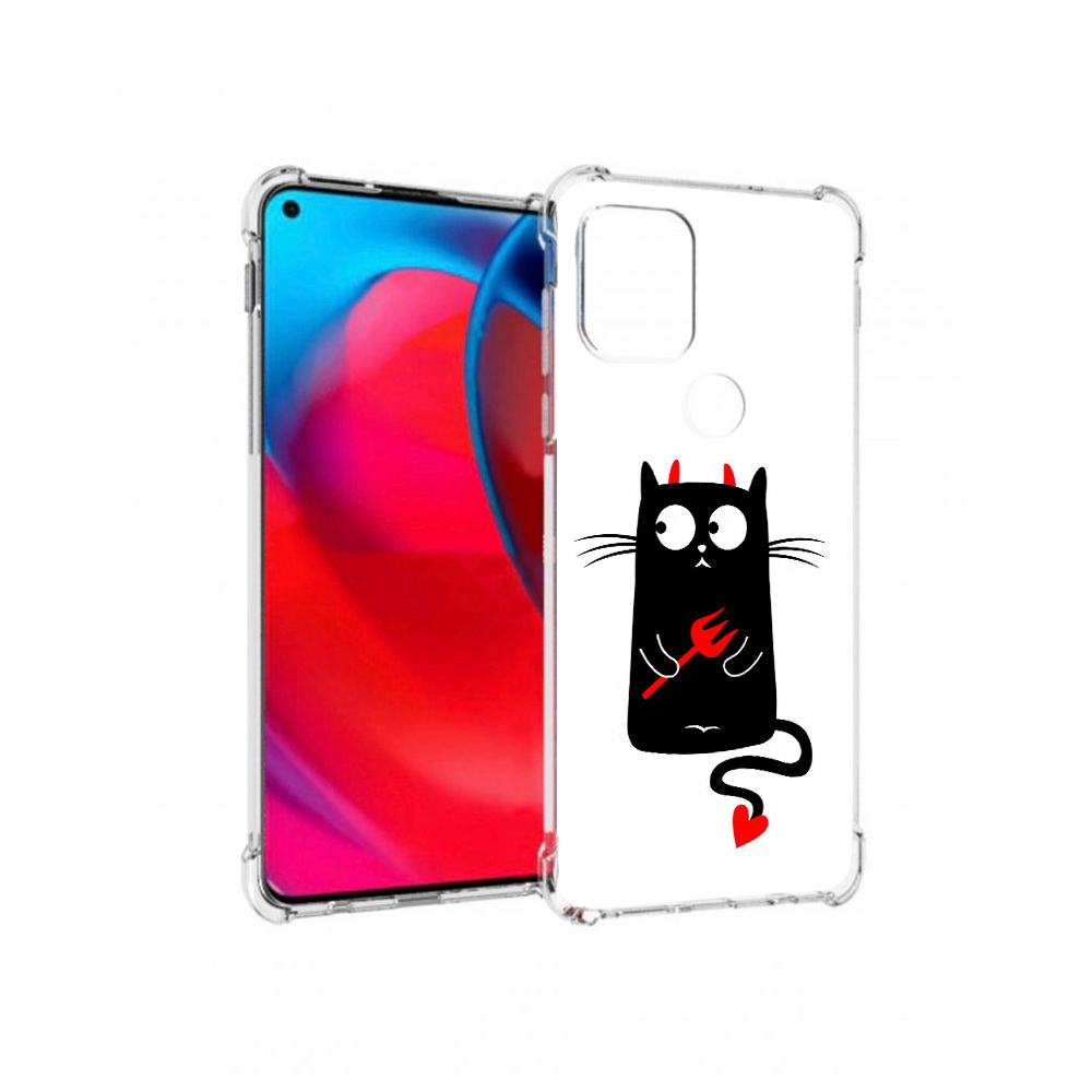 

Чехол MyPads Tocco для Motorola Moto G Кот демон (PT227067.359.97), Прозрачный, Tocco