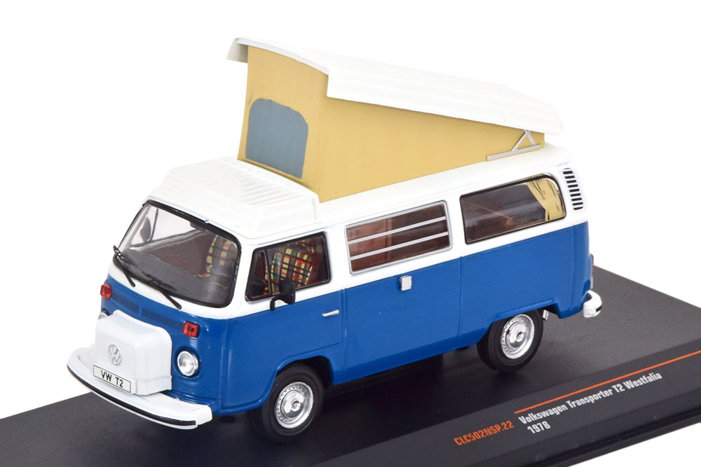 

Vw volkswagen T2 "westfalia" кэмпер с подъемной крышей 1978 dark blue/white, Синий