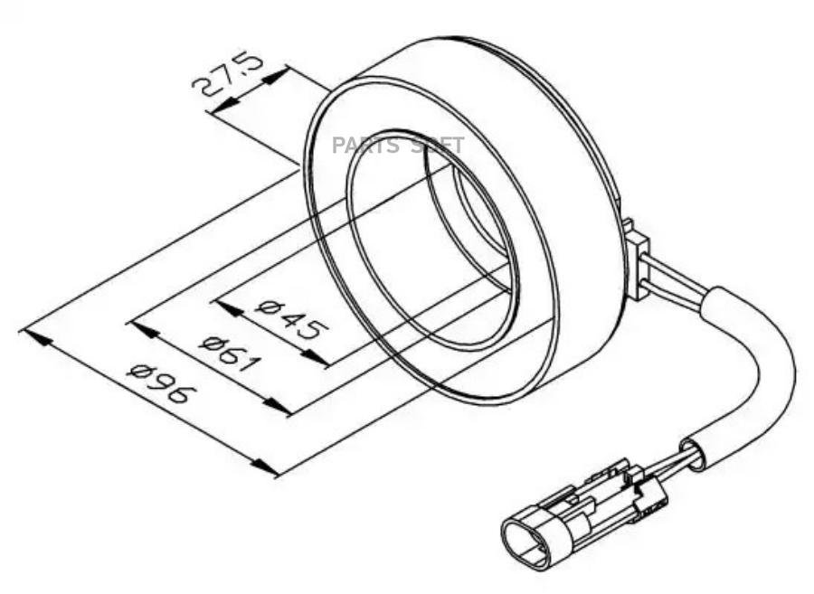 

Катушка Компрессора Кондиционера 1Шт NRF 38470