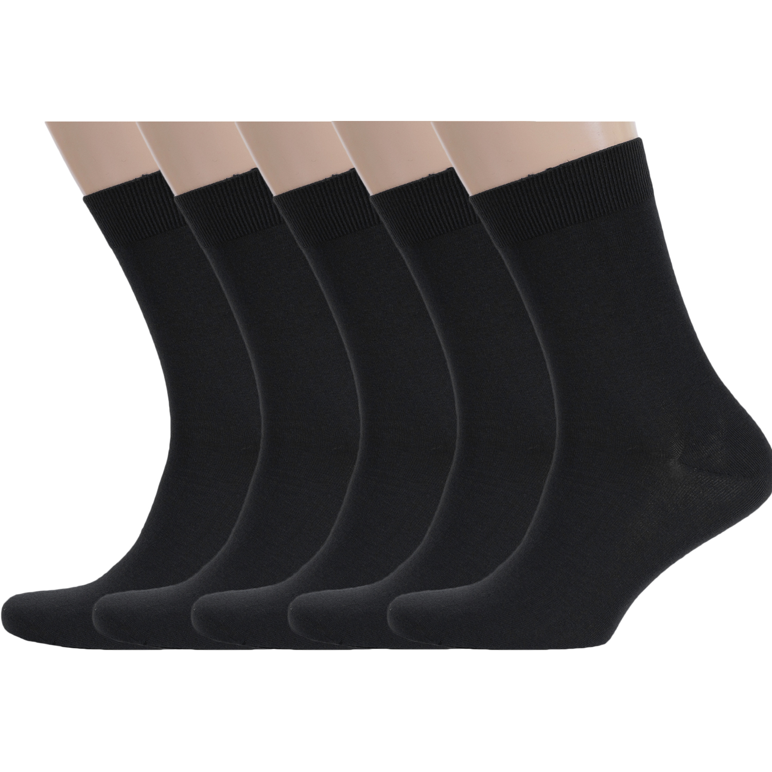 

Комплект носков мужских Rusocks 5-М-1134 черных 27, Черный, 5-М-1134