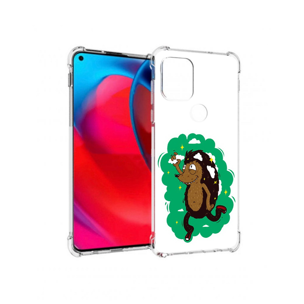 

Чехол MyPads Tocco для Motorola Moto G Ежик в облаках (PT227067.359.77), Прозрачный, Tocco
