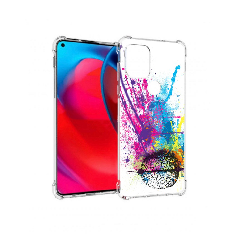 

Чехол MyPads Tocco для Motorola Moto G яркий красочный мозг (PT227067.359.710), Прозрачный, Tocco