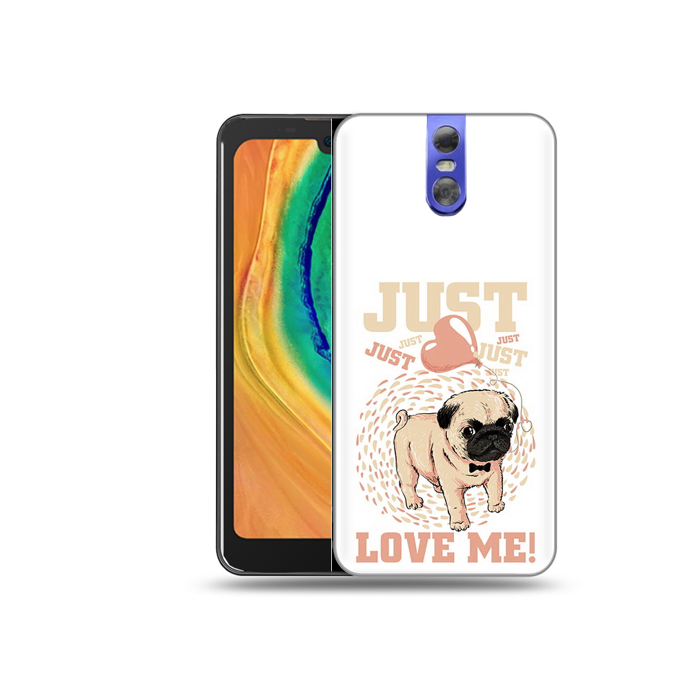 

Чехол MyPads Tocco для Doogee BL7000 Люби меня, Прозрачный, Tocco