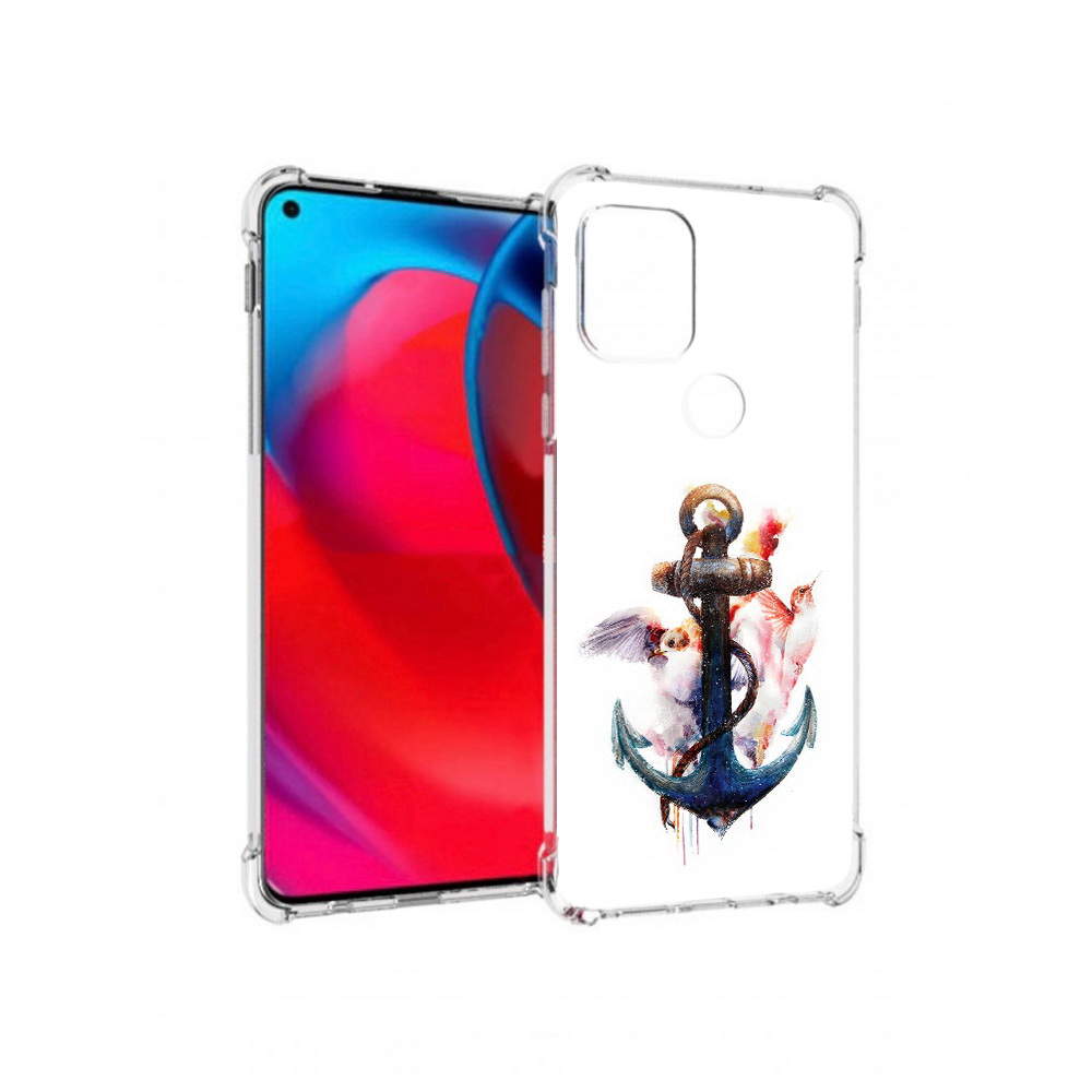 

Чехол MyPads Tocco для Motorola Moto G якорь с птицами (PT227067.359.703), Прозрачный, Tocco